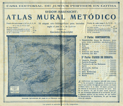 Perthes. Atlas portátil (1921)
Schutblad achterin / Rear endpaper