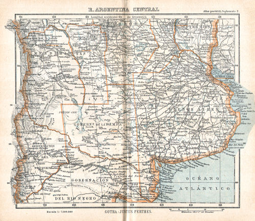 Perthes. Atlas portátil (1921)
S2. República Argentina central