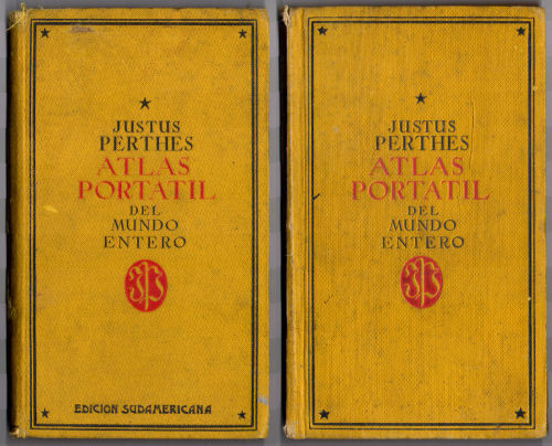 Justus Perthes Atlas portátil del mundo entero
Voorkant banden (1925, 1938)