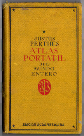 Perthes Atlas portátil del mundo entero (1925)
Voorkant band (Zuid-Amerikaanse uitgave) / Front cover (South American version)