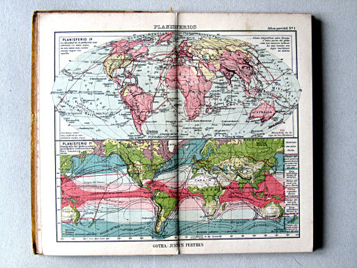 Perthes. Atlas portátil (1925)
1. Planisferios