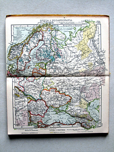 Perthes. Atlas portátil (1925)
13. Rusia y Escandinavia