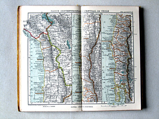 Perthes. Atlas portátil (1925)
23. Parte setentrional y central de Chile