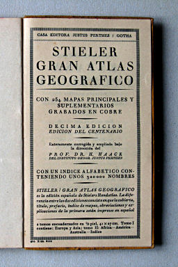 Perthes Atlas portátil del mundo entero (1938)
Schutbladen achterin / Rear endpapers