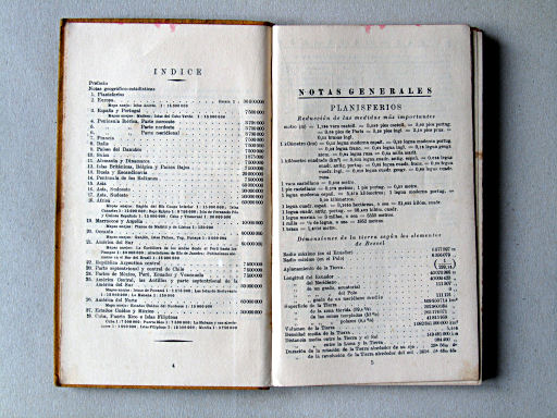 Perthes Atlas portátil del mundo entero (1938)
Inhoudsopgave, aantekeningen / Table of contents, notes