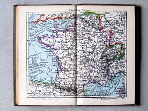 Welt-Atlas der DBG (ca. 1928)
22. Frankreich