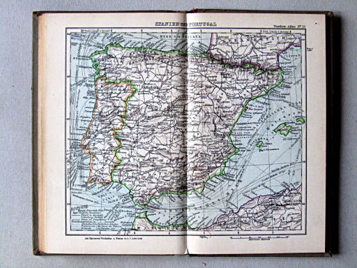 Welt-Atlas der DBG (ca. 1928)
23. Spanien und Portugal