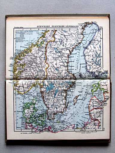 Welt-Atlas der DBG (ca. 1928)
25. Schweden, Norwegen, Dänemark