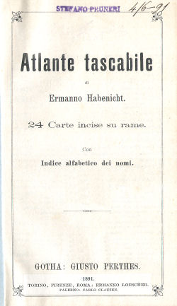 Perthes. Atlante tascabile (1891)
Titelpagina / Title page