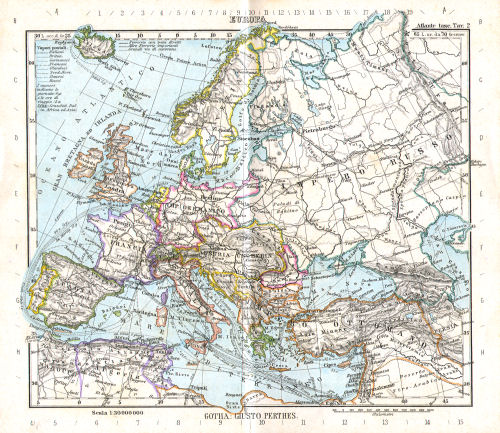 Perthes. Atlante tascabile (1891)
2. Europa