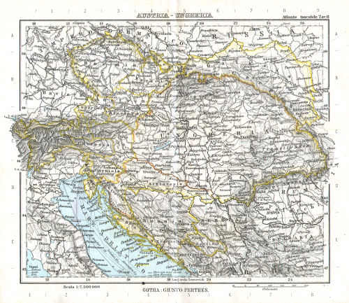 Perthes. Atlante tascabile (1891)
8. Austria - Ungheria