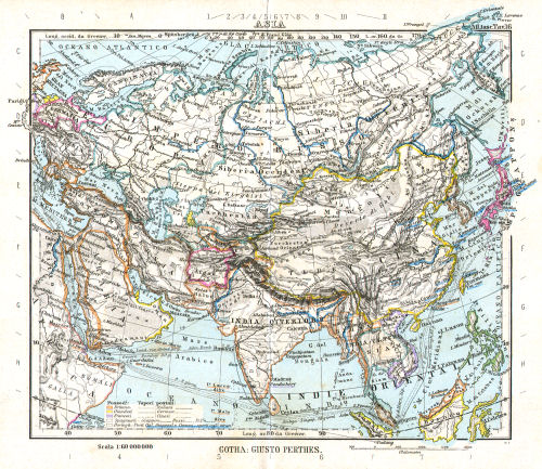 Perthes. Atlante tascabile (1891)
16. Asia