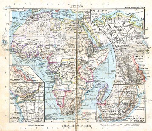 Perthes. Atlante tascabile (1891)
19. Africa