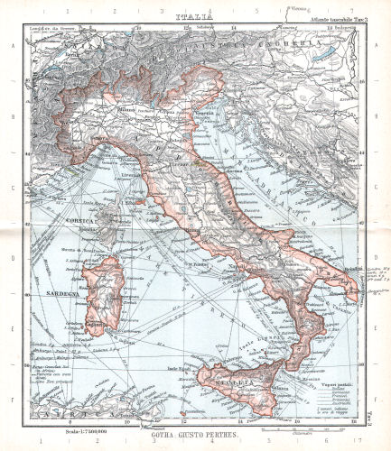 Perthes. Atlante tascabile (1912?)
3. Italia