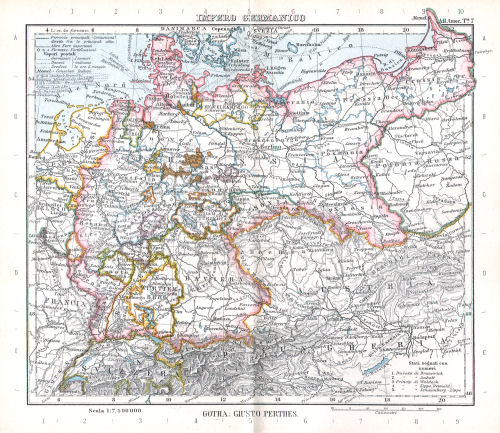 Perthes. Atlante tascabile (1912?)
7. Impero Germanico