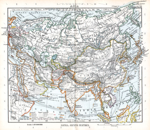 Perthes. Atlante tascabile (1912?)
16. Asia