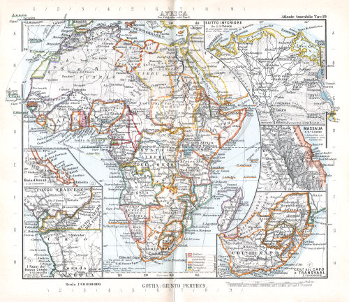 Perthes. Atlante tascabile (1912?)
19. Africa