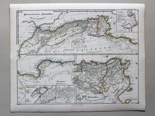 von Spruners Atlas antiquus, 1850
21. Mauretania, Numidia et Africa propria