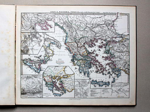 Spruner-Menke, Atlas antiquus, 1865
6. Graecia, Macedonia, Thracia etc. inde a belli Peloponnesiaci tempore