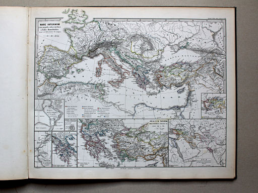 Spruner-Menke, Atlas antiquus, 1865
13. Mare internum cum populis adiacentibus a bello Hannibalico usque ad Mithridatis Magni tempus