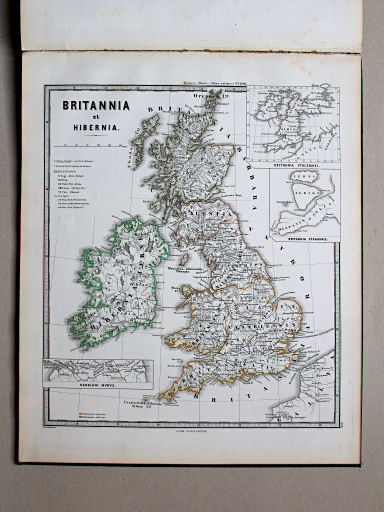 Spruner-Menke, Atlas antiquus, 1865
18. Britannia et Hibernia