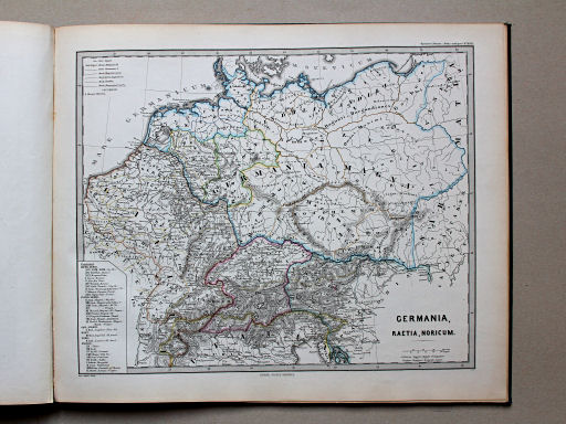 Spruner-Menke, Atlas antiquus, 1865
22. Germania, Raetia, Noricum
