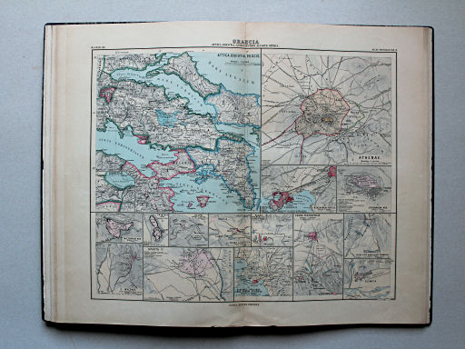 von Spruner-Sieglin, Atlas antiquus, 1893-1909
16. Graecia. Attica, Boeotia, Athenae urbs aliaque oppida