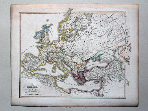 von Spruners Atlas zur Geschichte der Staaten Europas, 1846
3. Europa im Anfange des VI. Jahrhundert's