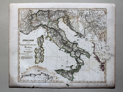 von Spruners Atlas zur Geschichte der Staaten Europas, 1846
5. Italien unter den saechsischen und fraenkischen Kaisern, bis zu den Hohenstaufen