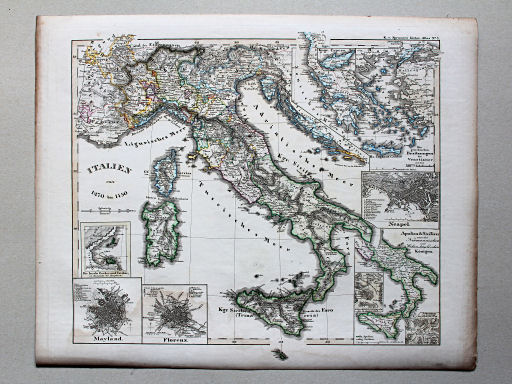 von Spruners Atlas zur Geschichte der Staaten Europas, 1846
7. Italien von 1270 bis 1450