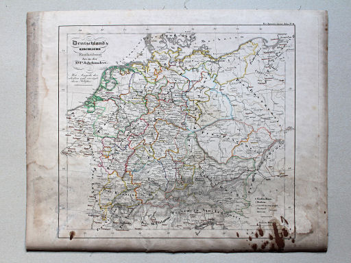 von Spruners Atlas zur Geschichte der Staaten Europas, 1846
11. Deutschland's kirchliche Eintheilung bis in das XVIte Jahrhundert