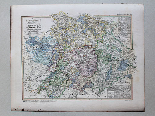 von Spruners Atlas zur Geschichte der Staaten Europas, 1846
15. Die Herzogthümer Francia, Alemannia, Bavaria, Lotharingia superior und Burgundia minor nach dem Untergange der Gauverfassung