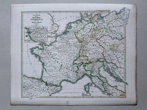 von Spruners Atlas zur Geschichte der Staaten Europas, 1846
28. Die Republik und das Kaiserthum Frankreich mit seinen Bundes-Staaten