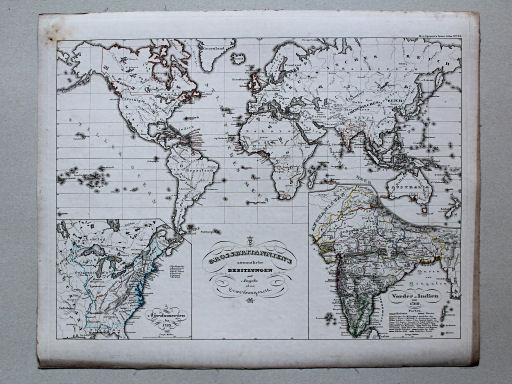 von Spruners Atlas zur Geschichte der Staaten Europas, 1846
34. Grossbritannien's saemmtliche Besitzungen mit Angabe ihrer Erwerbungszeit