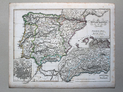 von Spruners Atlas zur Geschichte der Staaten Europas, 1846
38. Die iberische Halbinsel von 1257 bis 1479