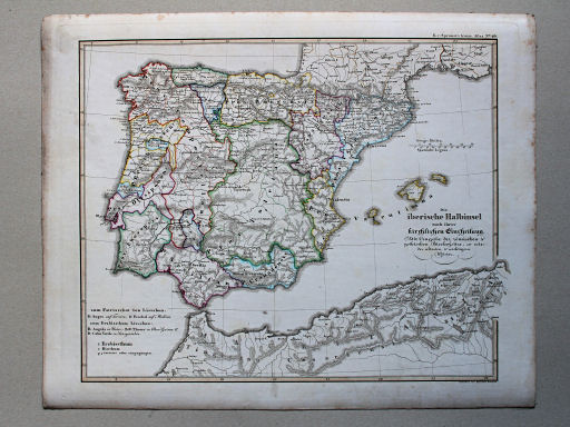 von Spruners Atlas zur Geschichte der Staaten Europas, 1846
40. Die Iberische Halbinsel nach ihrer kirchlichen Eintheilung