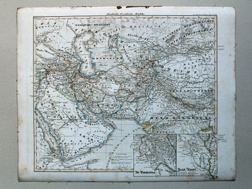 von Spruners Atlas zur Geschichte der Staaten Europas, 1846
43. Reich der Khalifen in seiner grössten Ausdehnung (Kalifat. Östliche Haelfte)