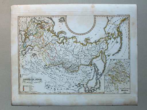 von Spruners Atlas zur Geschichte der Staaten Europas, 1846
47. Das Russische Reich nach seiner allmaehlichen Vergrösserung