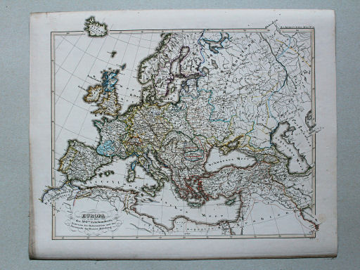 von Spruners Atlas zur Geschichte der Staaten Europas, 1846
51. Europa in der Mitte des XVIten Jahrhundert's. Zeitraum der Reformation und der Übermacht des Hauses Habsburg