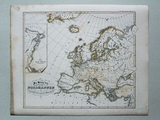 von Spruners Atlas zur Geschichte der Staaten Europas, 1846
57. Die Reiche der Nordmannen vom VIIIten bis in's XIIte Jahrhndt.