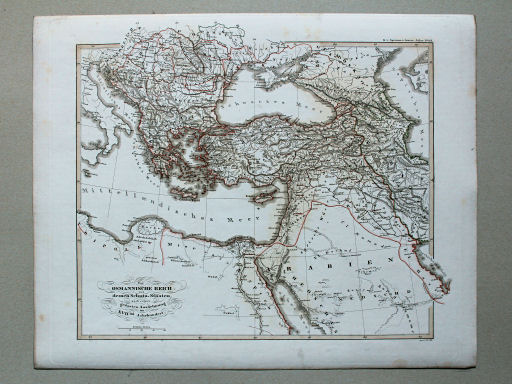 von Spruners Atlas zur Geschichte der Staaten Europas, 1846
63. Das Türkische Reich mit seinen Schutzstaaten nach seiner grössten Ausdehnung im XVII. Jahrhundert