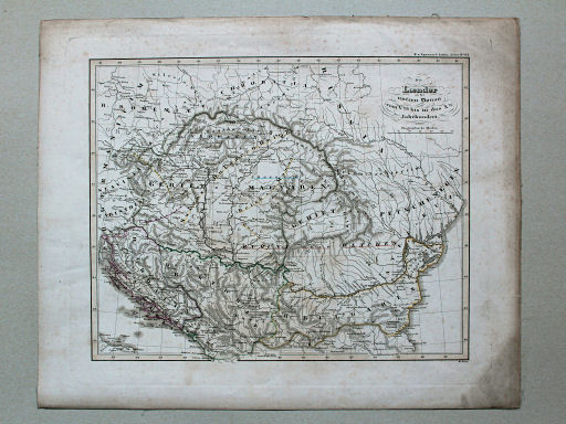 von Spruners Atlas zur Geschichte der Staaten Europas, 1846
65. Die Länder an der untern Donau vom Vten. bis in das Xte Jahrhundert