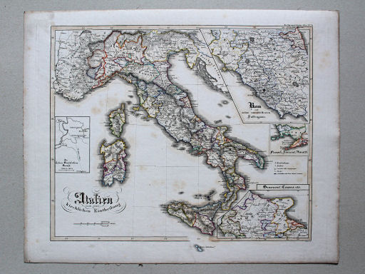von Spruners Atlas zur Geschichte der Staaten Europas, 1846
70. Italien nach seiner kirchlichen Eintheilung