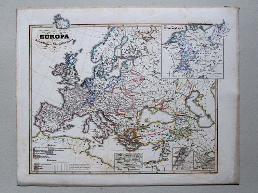 von Spruners Atlas zur Geschichte der Staaten Europas, 1846
72. Europa nach seinen kirchlichen Verhältnissen