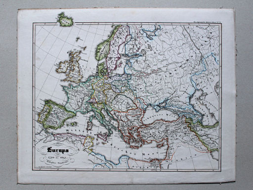 von Spruners Atlas zur Geschichte der Staaten Europas, 1846
73. Europa von 1789 bis 1815; Zeitalter Napoleons