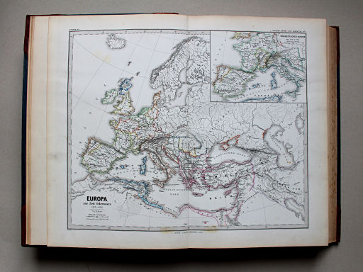 Spruner-Menke, Hand-Atlas Mittelalter neuere Zeit, 1880
1. Europa zur Zeit Odovacars (476-493)