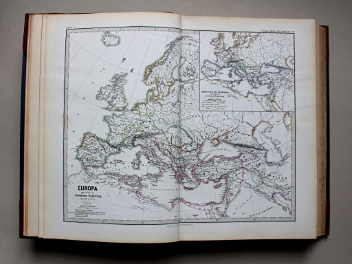 Spruner-Menke, Hand-Atlas Mittelalter neuere Zeit, 1880
2. Europa gegen Ende von Justinians Regierung (um 560 n. Ch. G.)