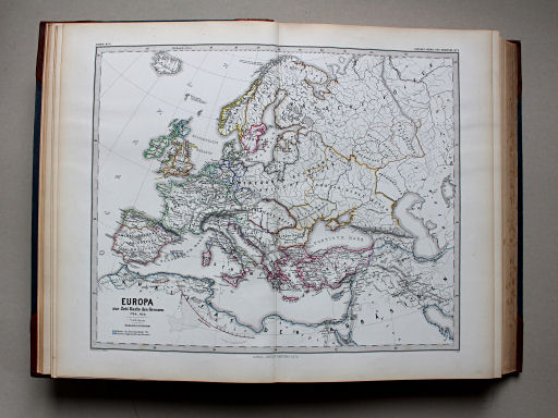 Spruner-Menke, Hand-Atlas Mittelalter neuere Zeit, 1880
3. Europa zur Zeit Karls des Grossen (768-814)