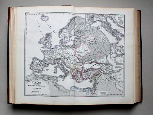 Spruner-Menke, Hand-Atlas Mittelalter neuere Zeit, 1880
7. Europa nach seinen kirchlichen Verhältnissen im Mittelalter