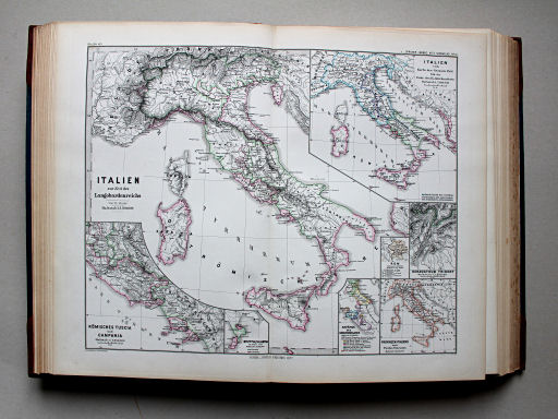 Spruner-Menke, Hand-Atlas Mittelalter neuere Zeit, 1880
21. Italien zur Zeit des Langobardenreichs